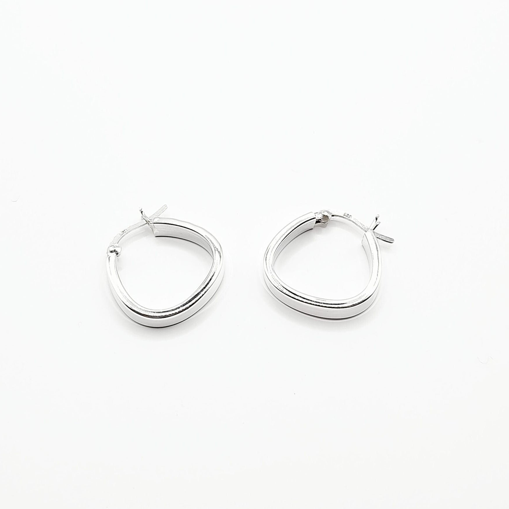 Sterling Silver Earrings - tunnel hoops