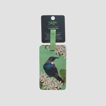 Luggage Tag - Tui in the Sky Flowers by Tikitibu