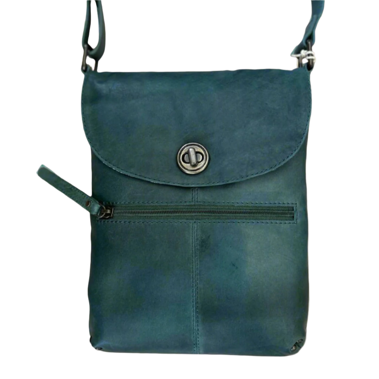 Leather Bag - Tayla graphite rugged hide