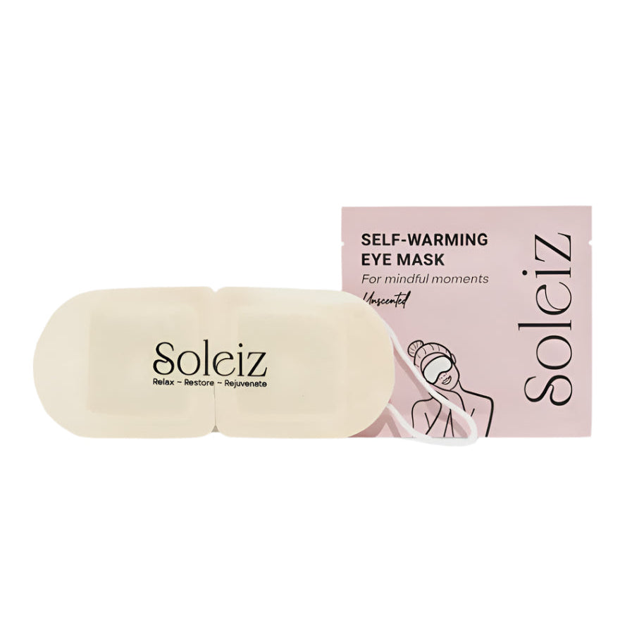 Unscented self-warming eye masks by Soleiz