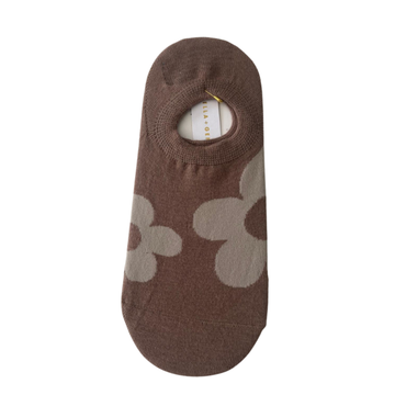 S + G Socks - Taupe Flower