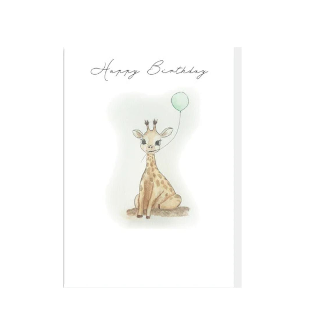 Poppy Card - Birthday Giraffe