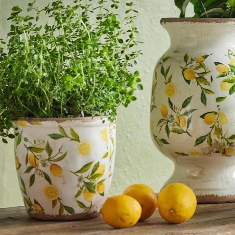 French Country Lemon Pot - Large