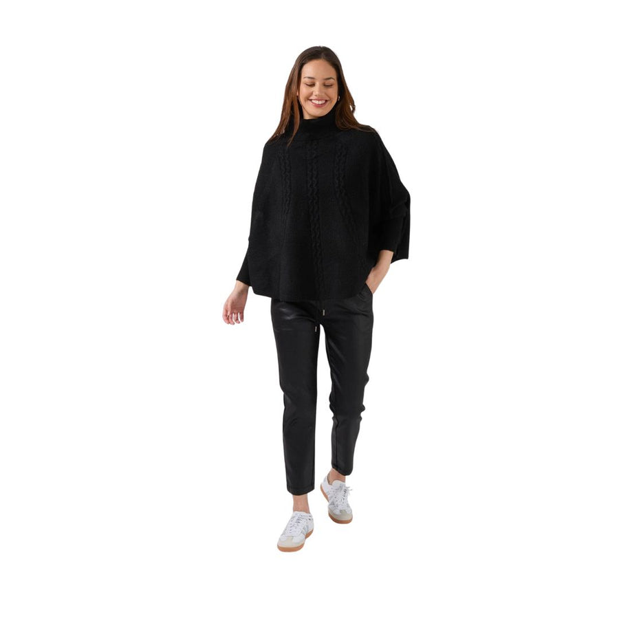 Stella and Gemma Joey Poncho - Black