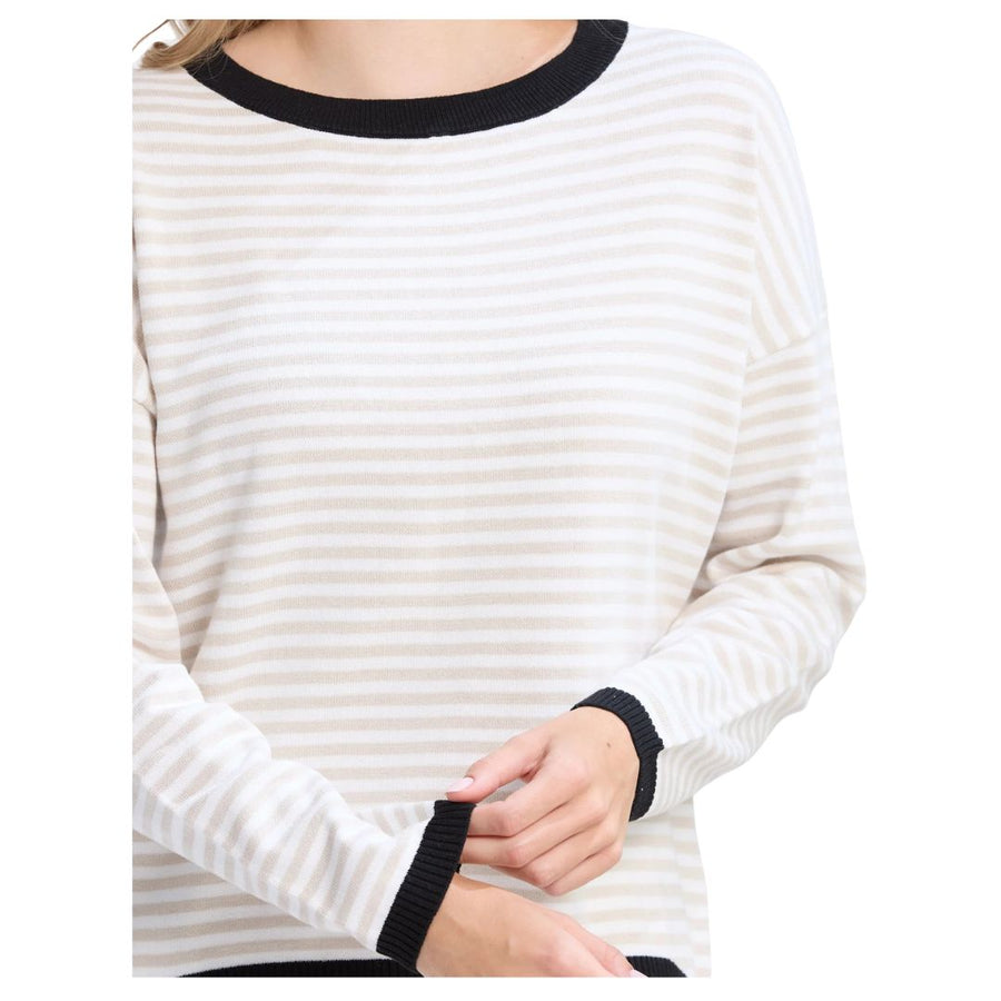 Street Top - Beige Stripe