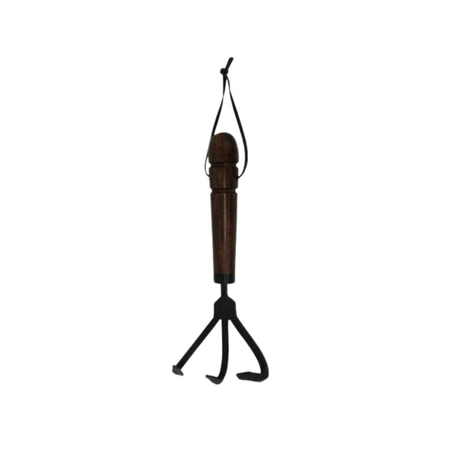 Wooden Handle Garden Cultivator by French Country
