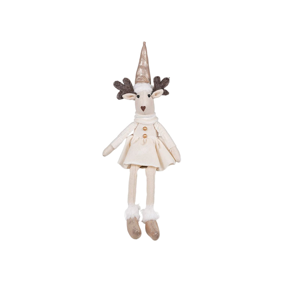 Eldina sitting girl in cream - Christmas decoration