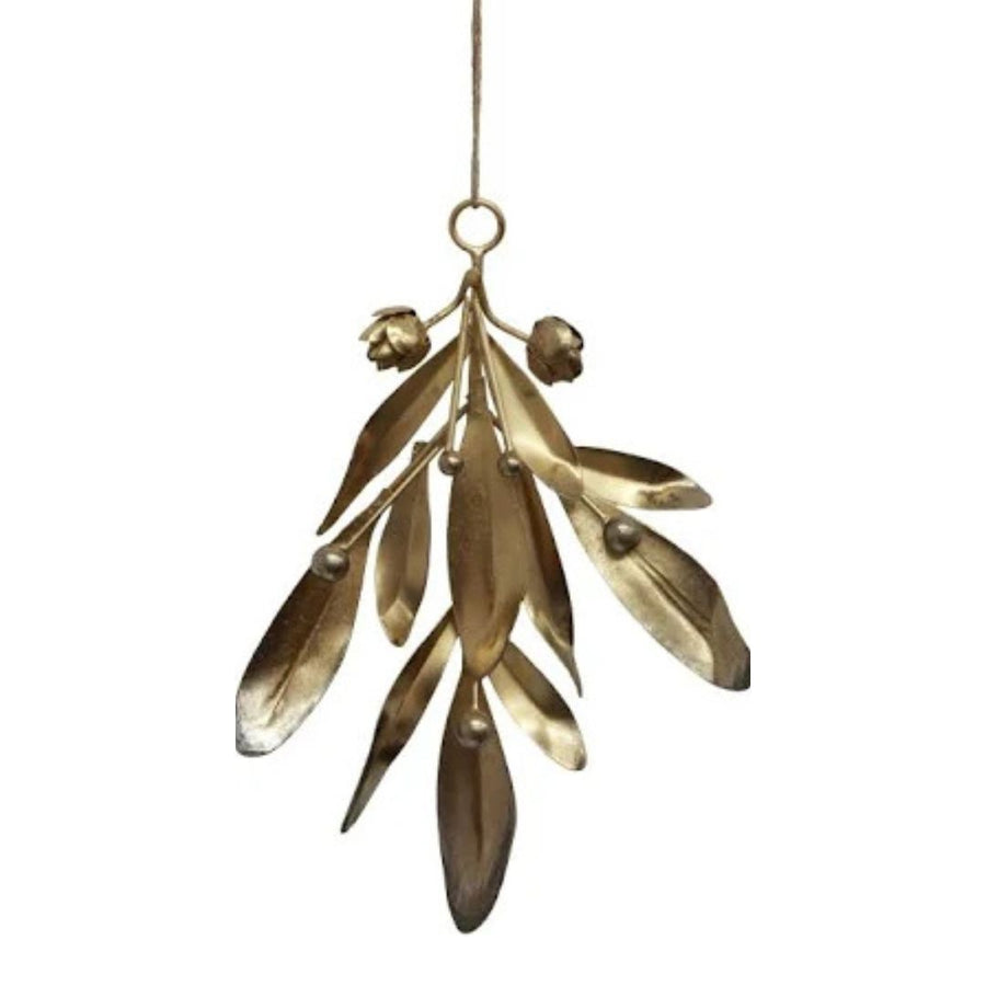 Hanging gold leaf by French Country