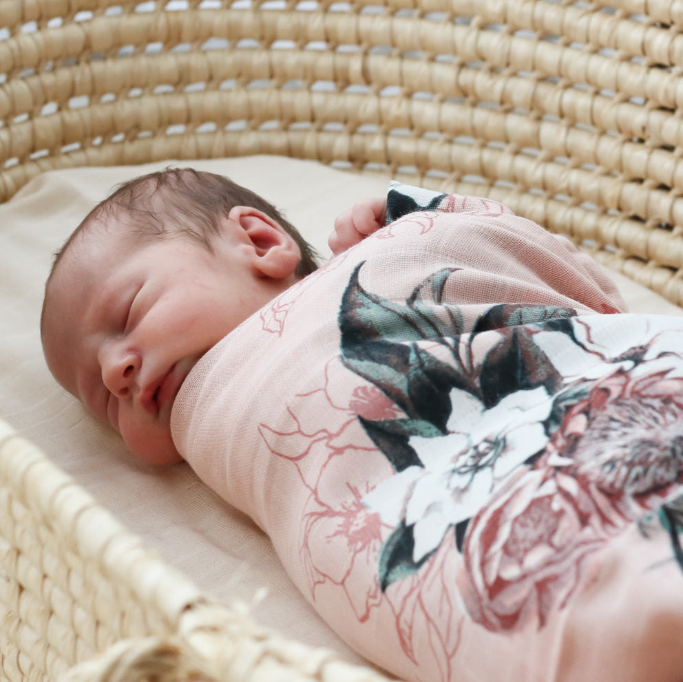 Essentials Muslin Wrap - Tropical Bouquet
