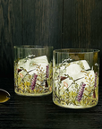 Wildflower Old Fashioned glass by Nel Lusso