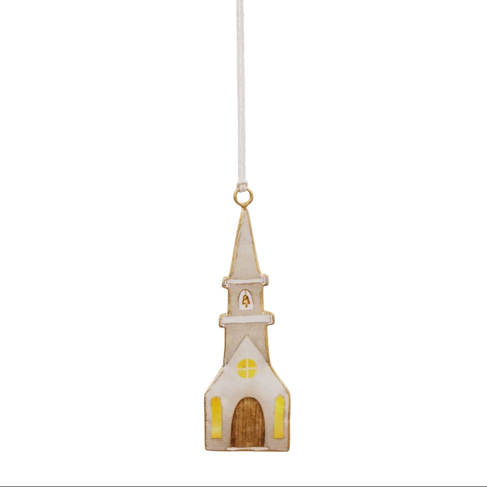 ENAMEL Hanging Church w/Bell