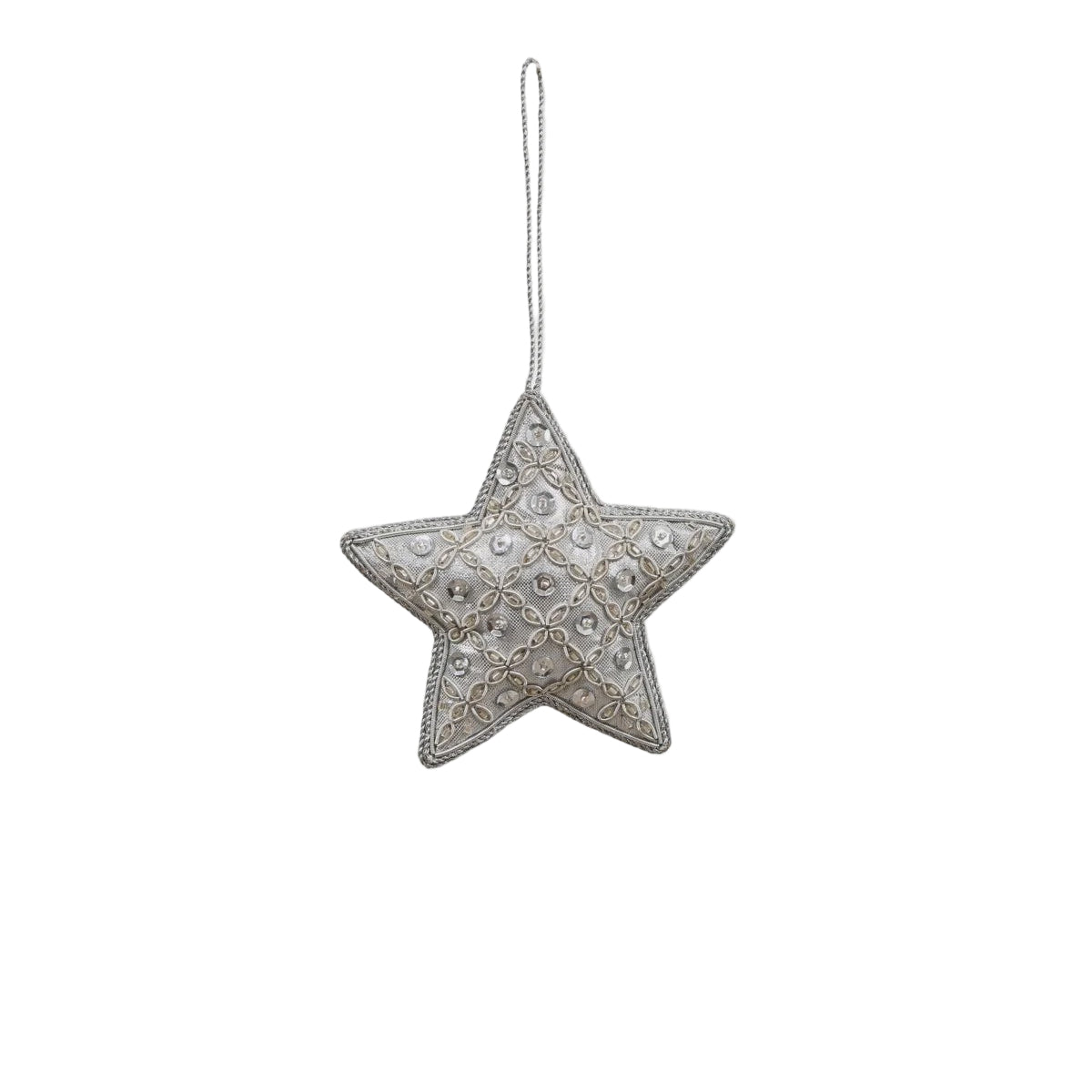 MAJESTIC Hanging Diamond Star - Silver