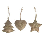 Christmas - Filigree Trio Set | Champagne