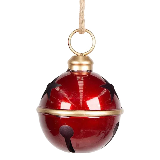Christmas - Jingle Bell Hanging | Mulberry/Gold Small