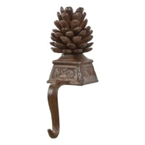Cast Iron Stocking Hangers - Acorn