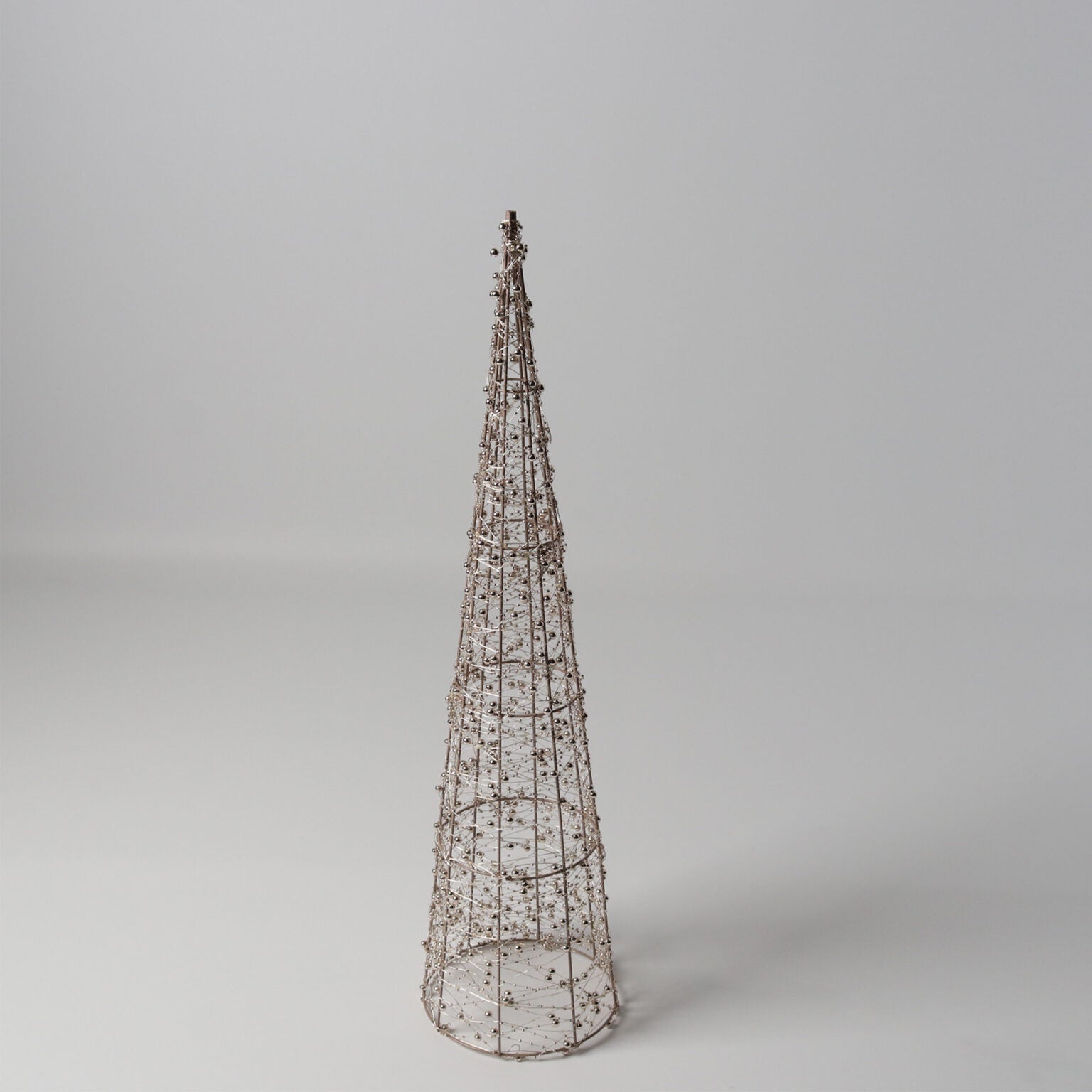 Christmas - Vienna Cone Beaded Tree with Lights 80cm