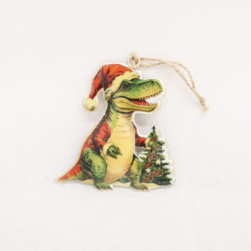 Christmas vintage tin crocodile decoration - Le Forge