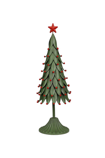 Xmas Tree Green Metal - Small