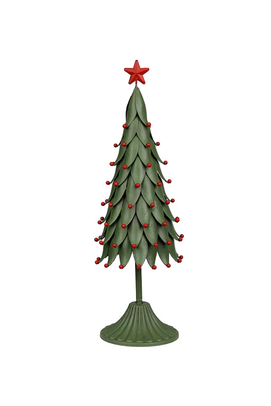 Xmas Tree Green Metal - Small