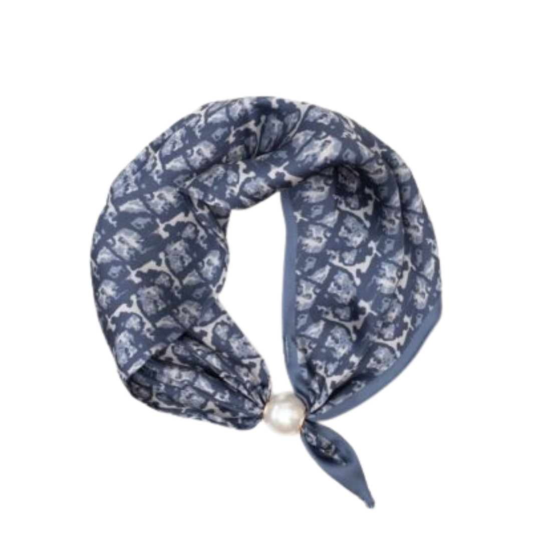 Pearl Fasten Neck Tie - Admiral
