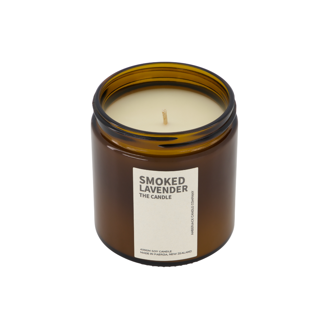 amberjack smoked lavender large candle