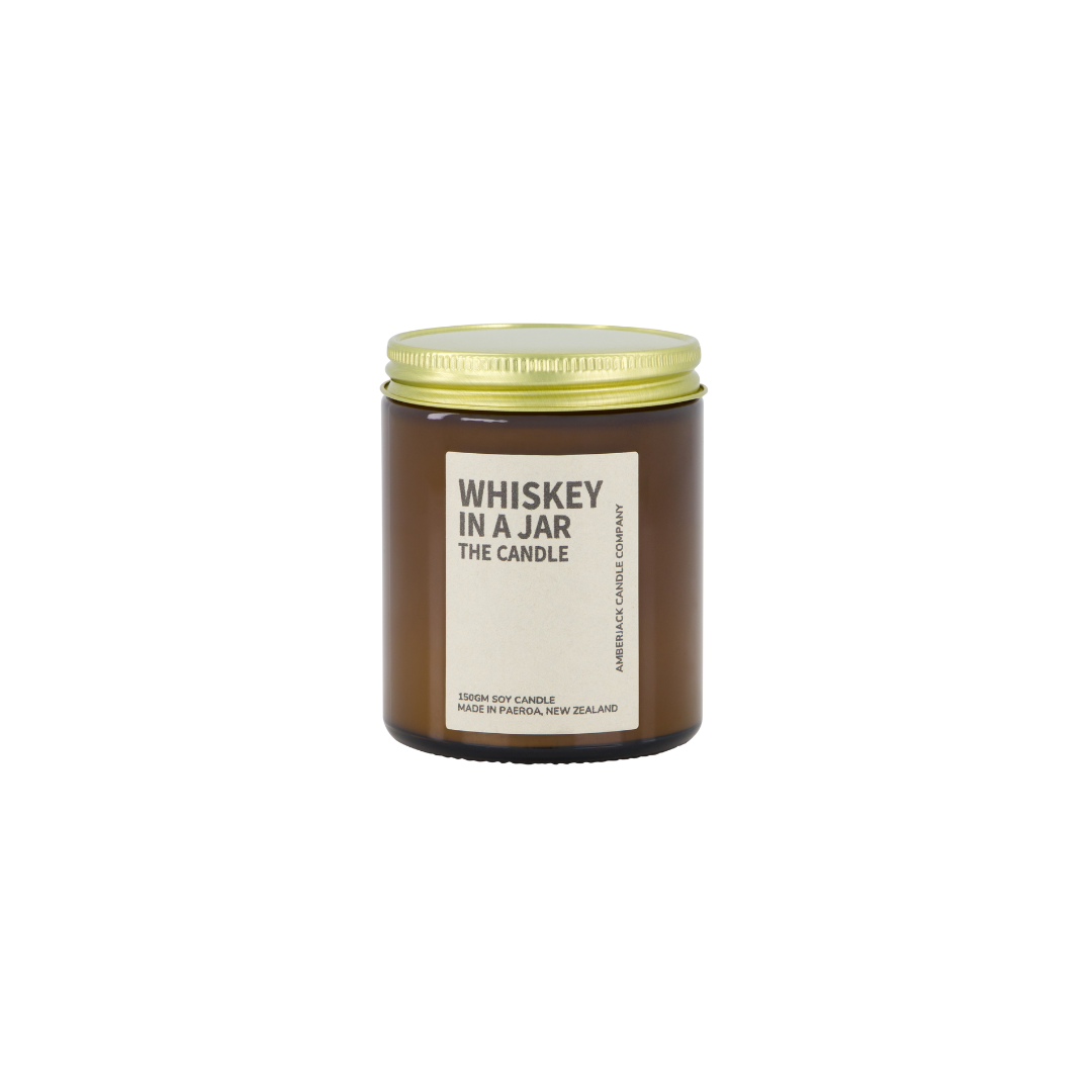 amberjack whiskey in a jar small candle
