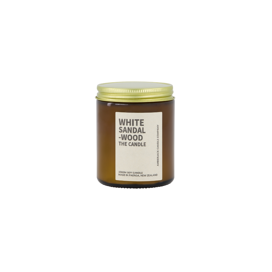 amberjack white sandalwood small candle