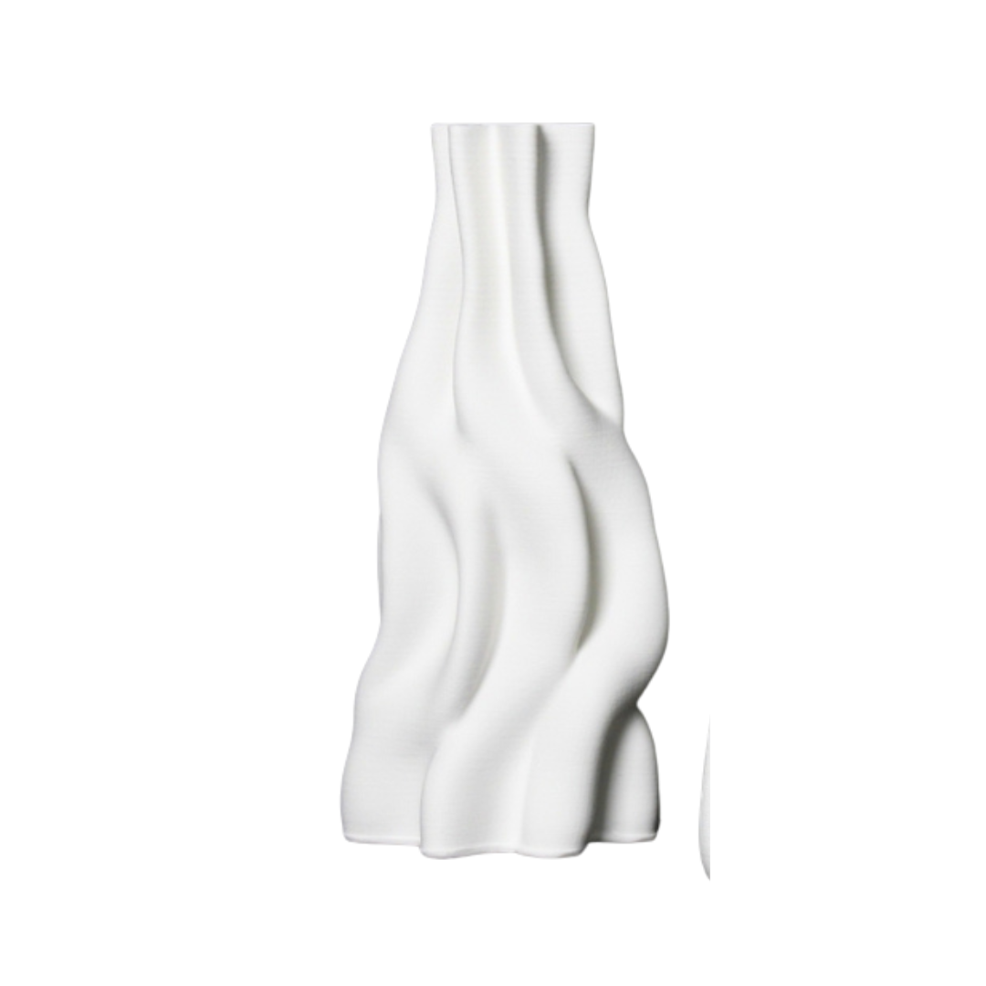 Anouk 3D Ceramic Vase Large White