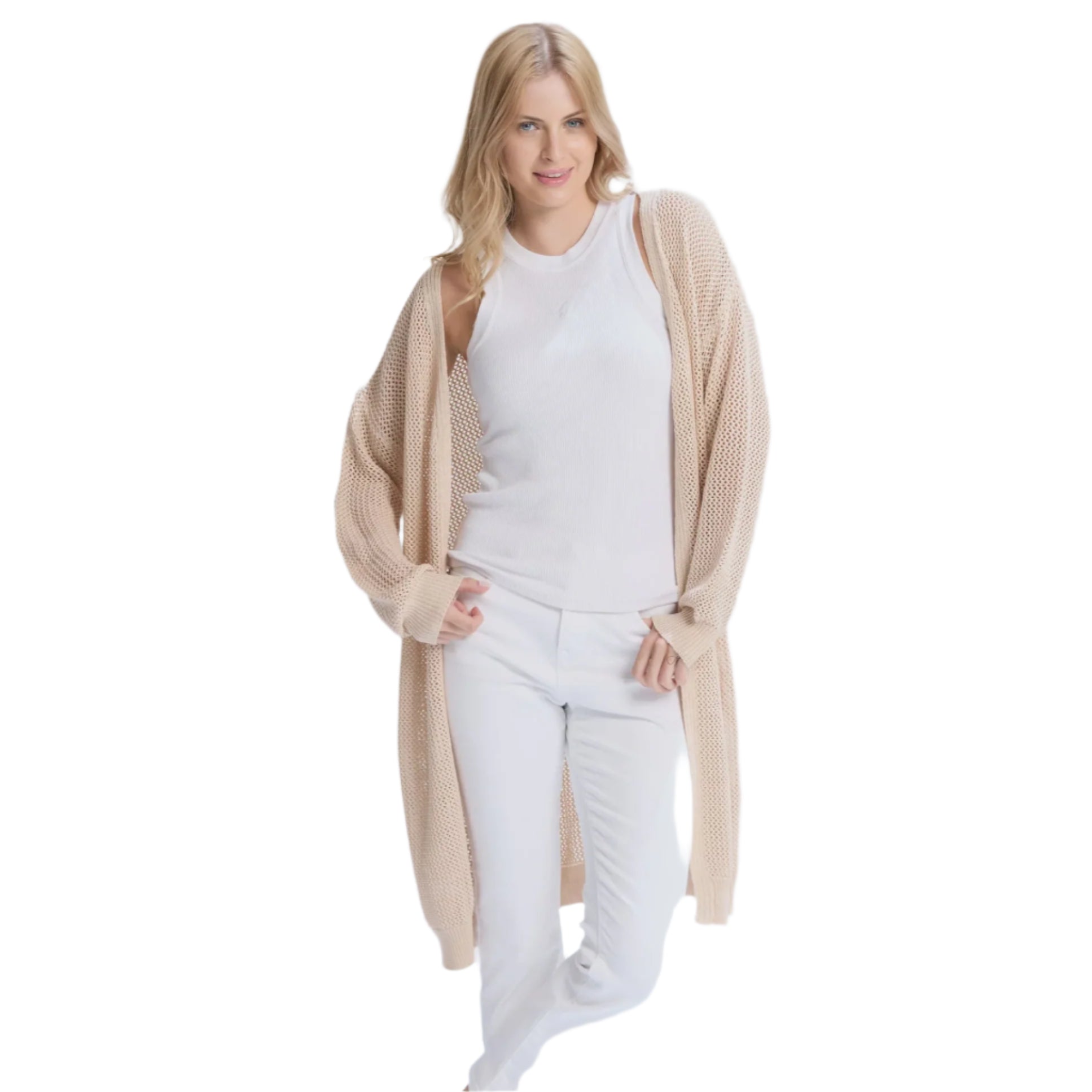 Arizona cardi - Natural by Stella & Gemma