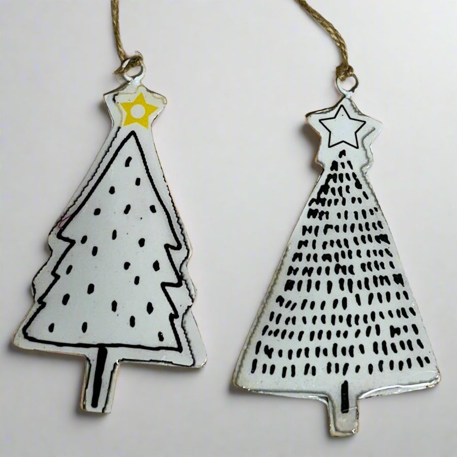 Christmas Decoration - Tin Trees