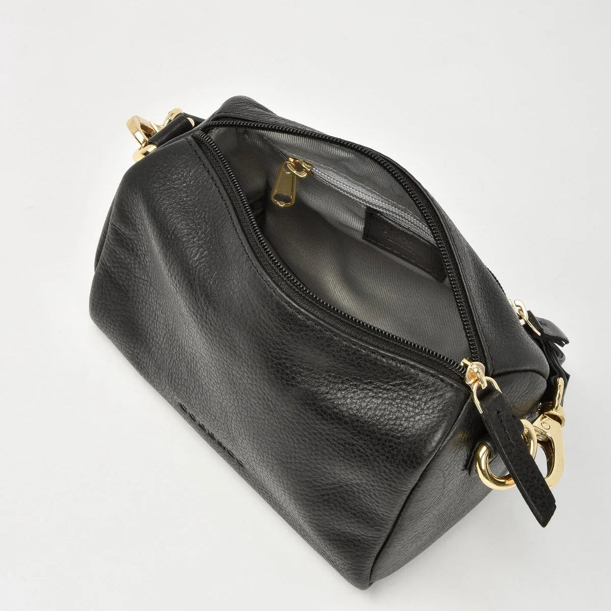 Leather Shoulder Bag - Botany | Black