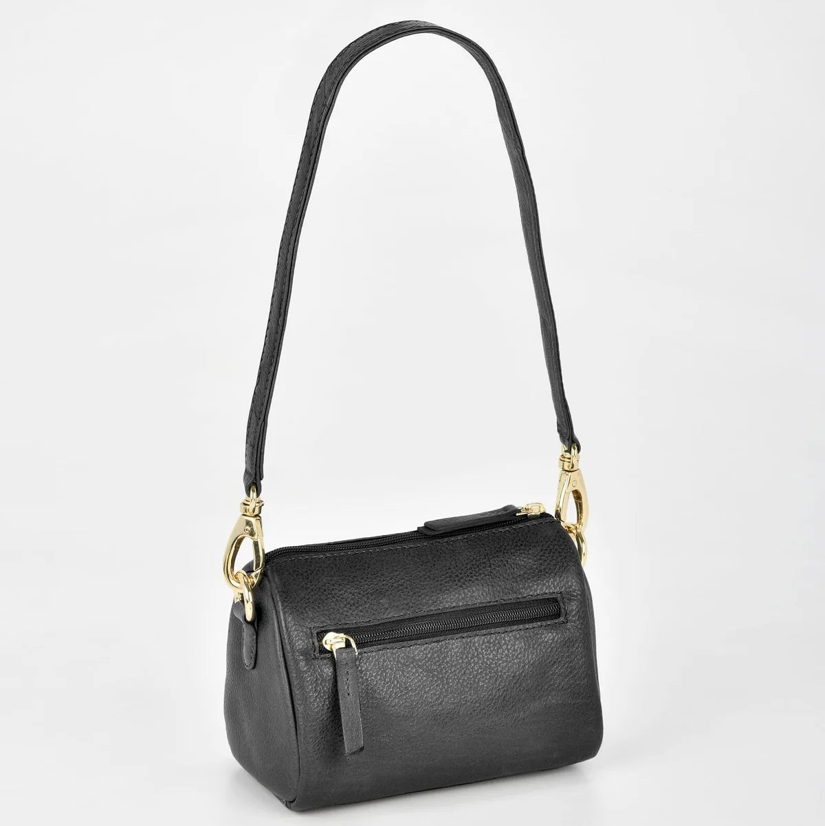 Leather Shoulder Bag - Botany | Black