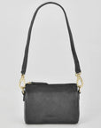 Botany Leather Shoulder Bag - Black