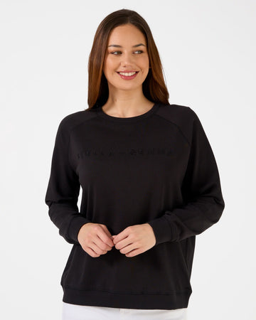 tella + Gemma Classic Sweater - Black Logo