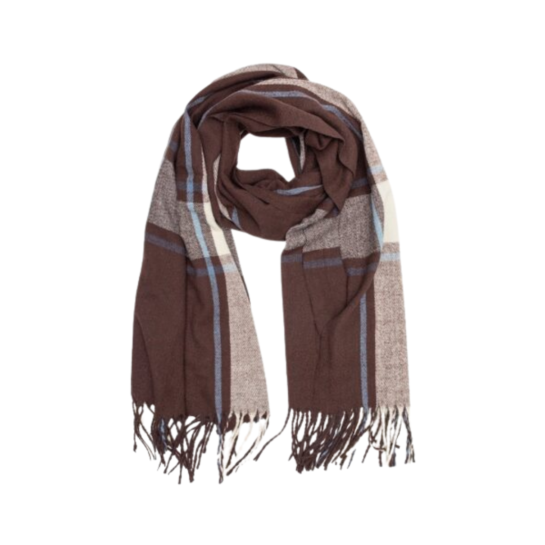 Cocoa Check Scarf
