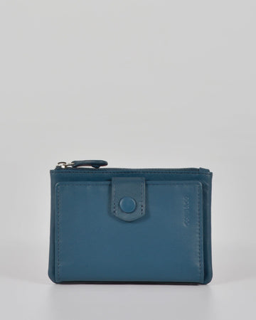 Leather Wallet - Collins | Blue
