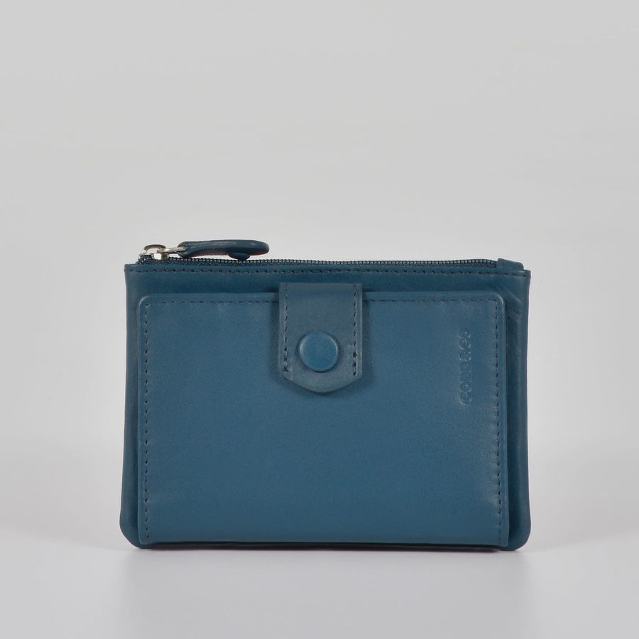 Leather Wallet - Collins | Blue