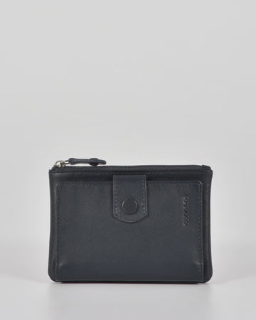 Leather Wallet - Collins | Navy