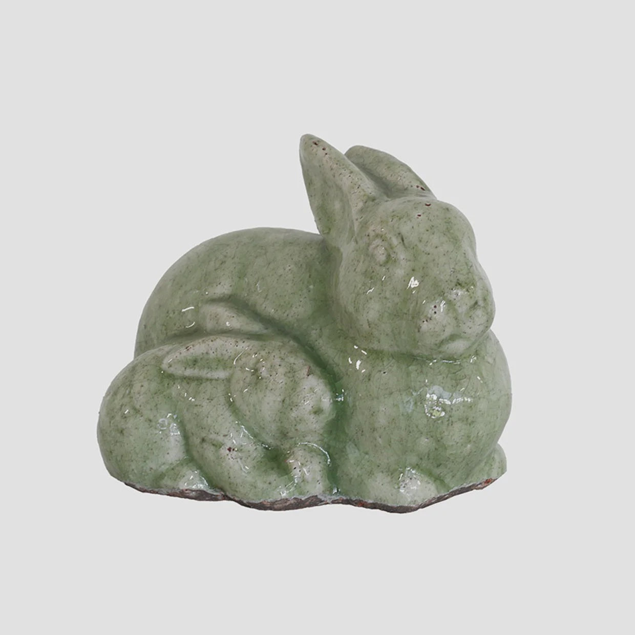Rabbits in Moss Green