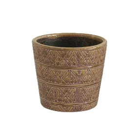 Planter - Aztec Geometric Pattern – Shelf Home + Gifts