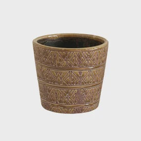 Aztec Pattern Planter