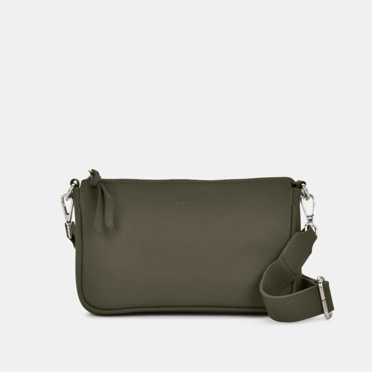 Leather Crossbody Bag - Dannii | Olive