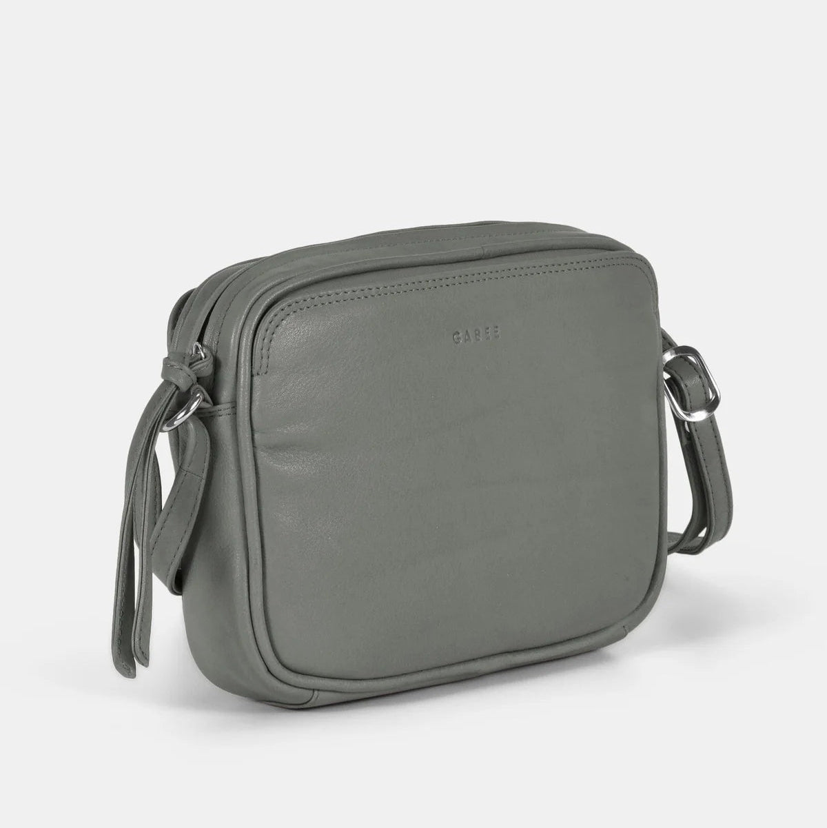 Leather Crossbody Bag - Darcy | Grey