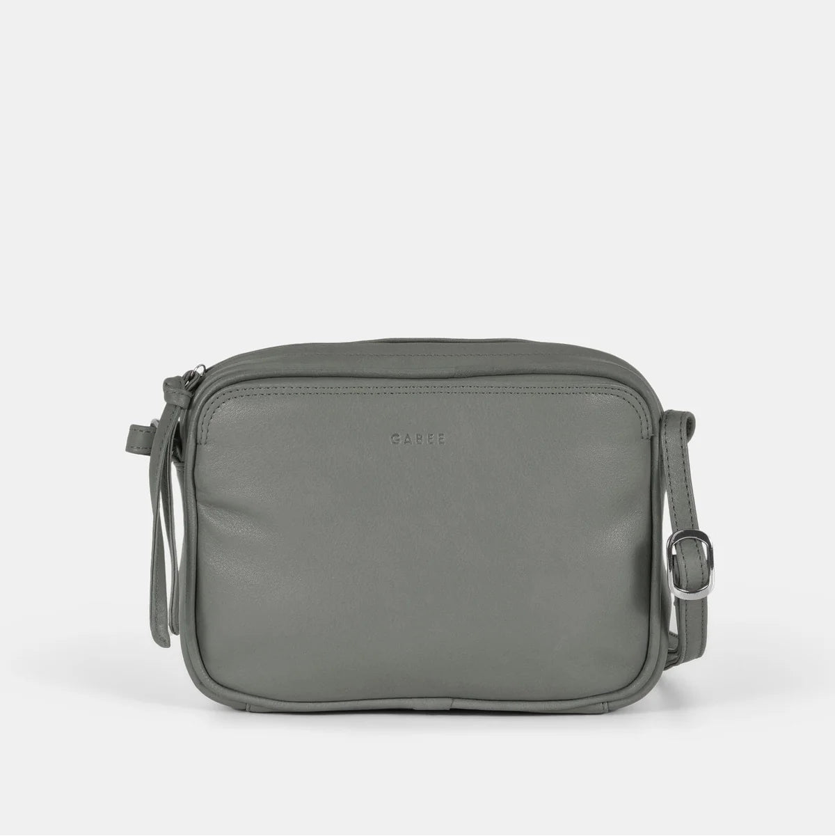 Leather Crossbody Bag - Darcy | Grey