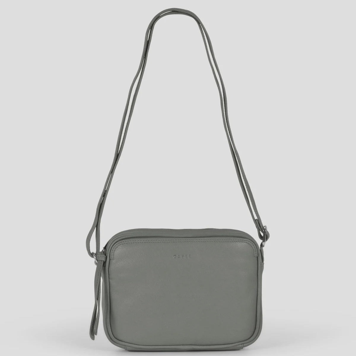 Darcy Leather Crossbody - Grey
