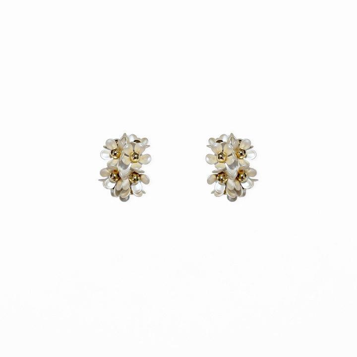 S + G Earrings - Mini Flower Clusters
