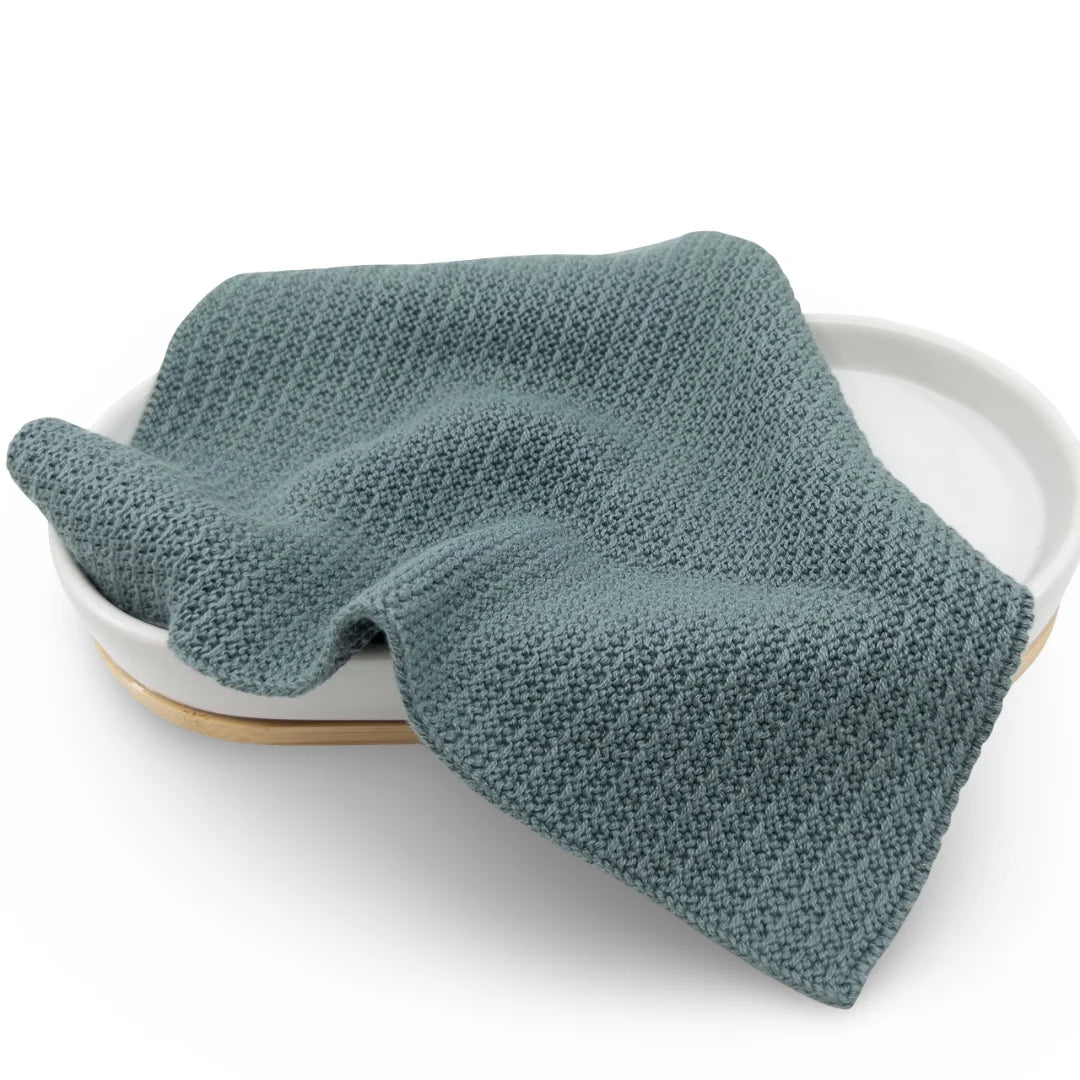 Cotton Face Cloths 2pk - Seafoam