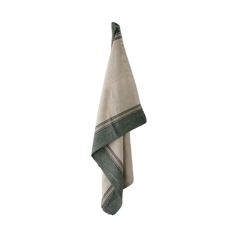 French Country Tea Towel - Atelier Ribbon | Green