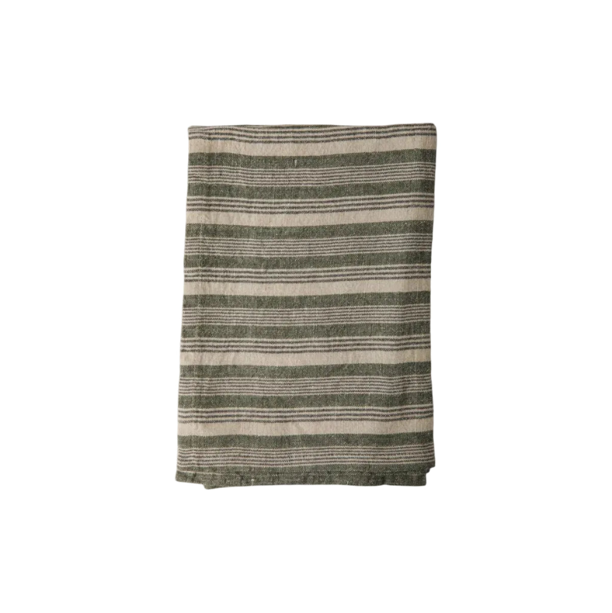 Atelier Stripe Teatowel | Green by French Country