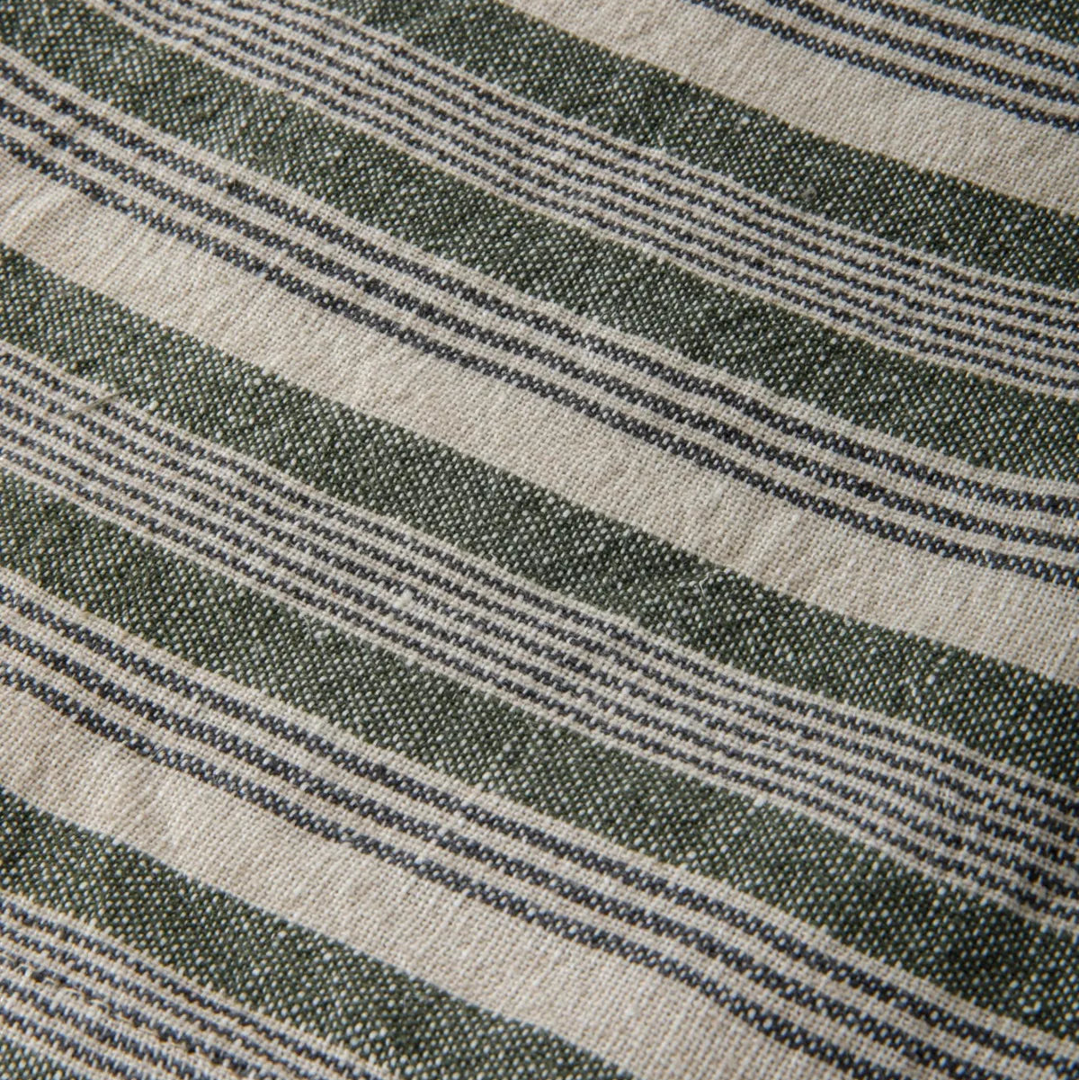 French Country Tea Towel - Atelier Stripe | Green